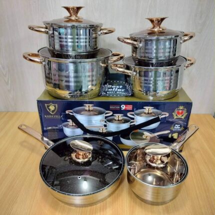 Kaisa Villa 12 Pcs Cookware Set (Model: KV-6618)